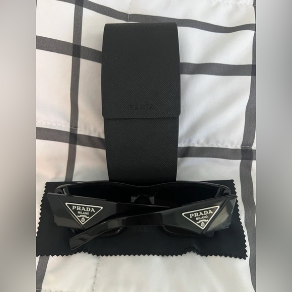 PRADA Sunglasses with Triangle Logo - Picture 1 of 10